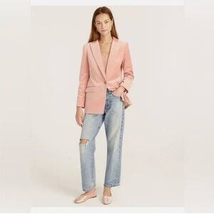 J. Crew Willa pink velvet Blazer